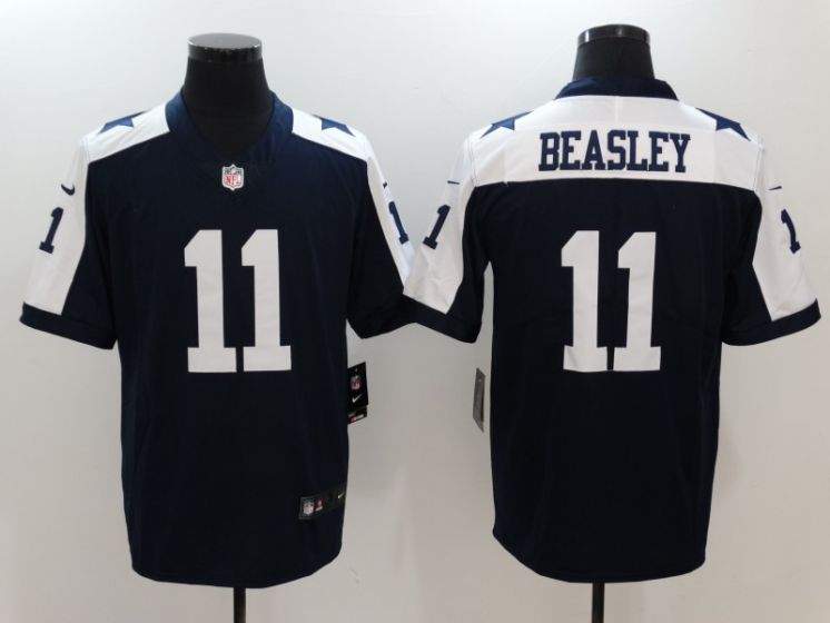 Men Dallas cowboys 11 Beasley Blue Thanksgiving Nike Vapor Untouchable Limited NFL Jerseys